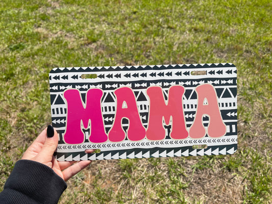 Girl Mama Tribe License Plate